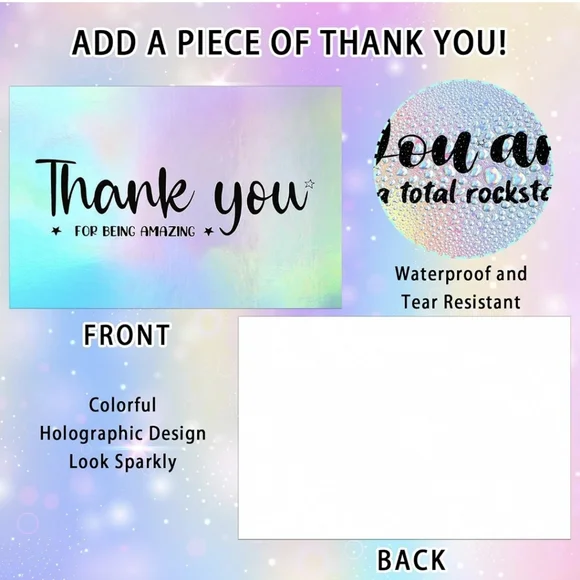 Thank You Cards (60) 4x6 - Picture 4 of 6